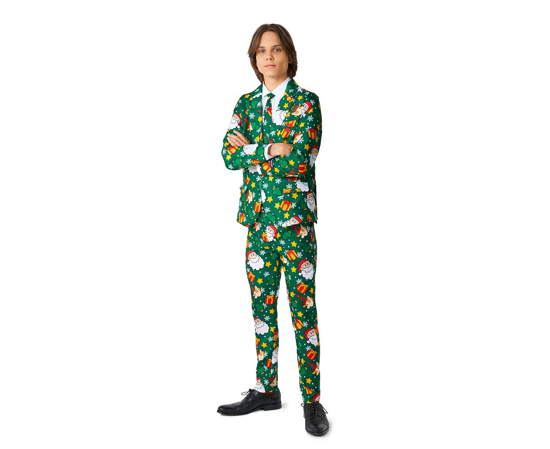 Suit BOYS Santa Elves Green, size EU98/104-110/116-S